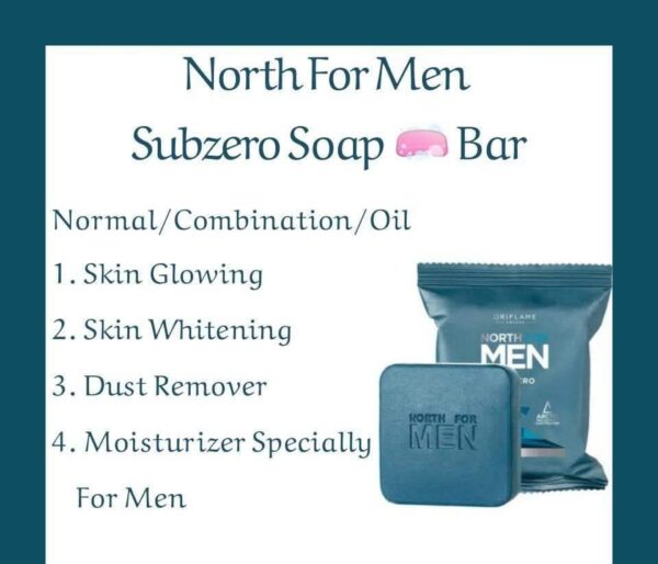 North for men Subzero Soap Bar - Image 4