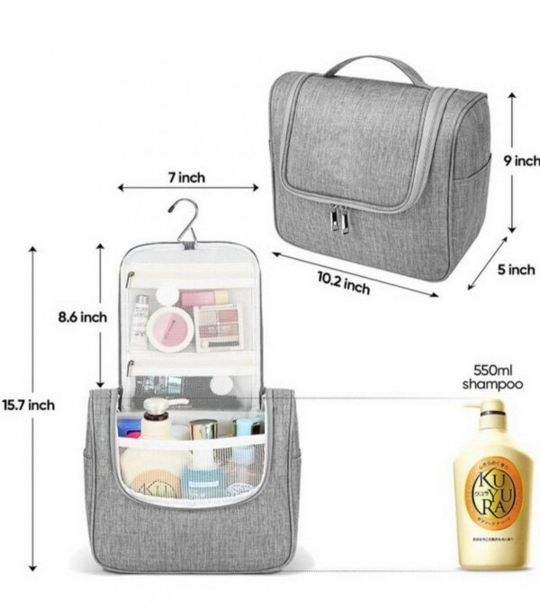 Women Zipper Travel Cosmetic Makeup Organizer Hanging Toiletry Storage Bag-Multi CODE (0545)