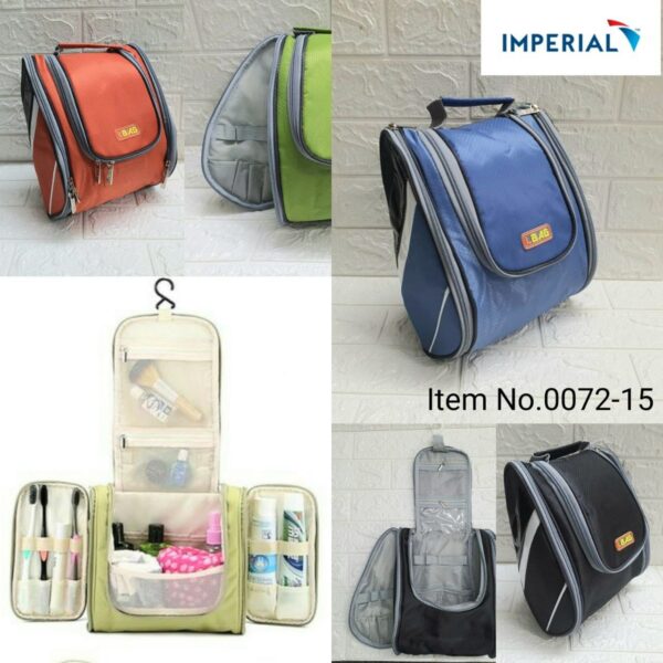 Large Hanging Folding Waterproof Travel Deluxe Toiletry Bag - multi (0750)