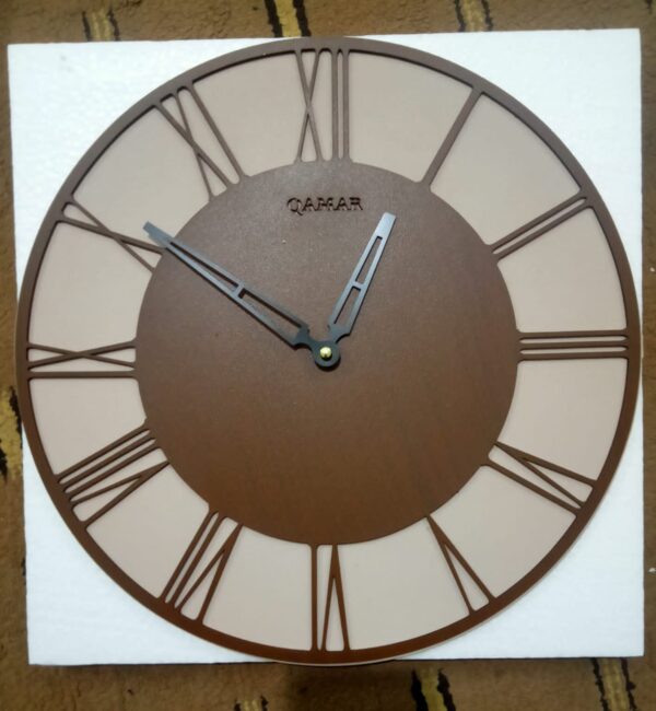 modern wooden wall clock