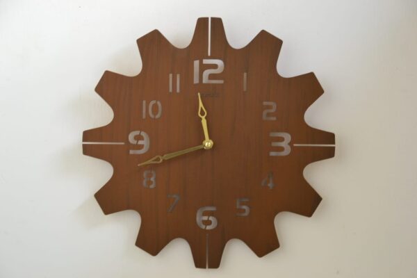 modern wooden wall clock