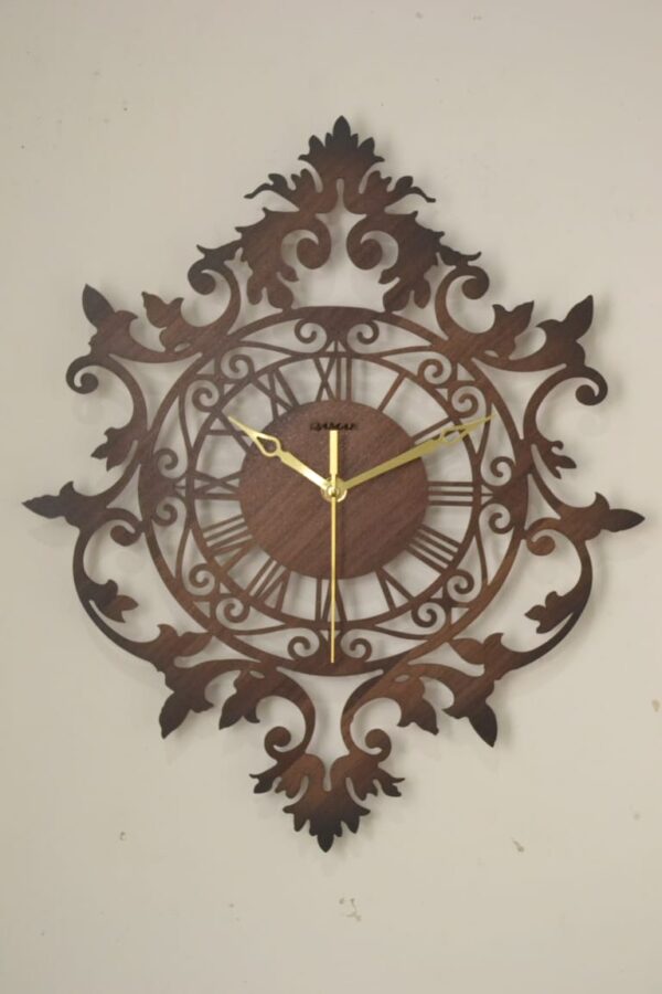 modern wooden wall clock