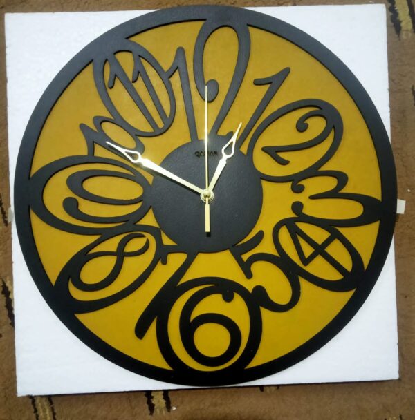 modern wooden wall clock