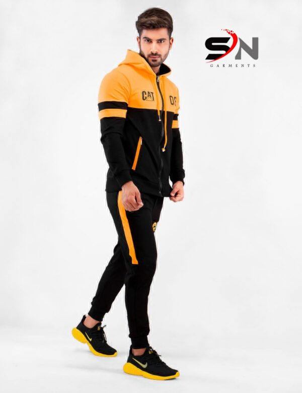 Contrast panel tracksuit for men