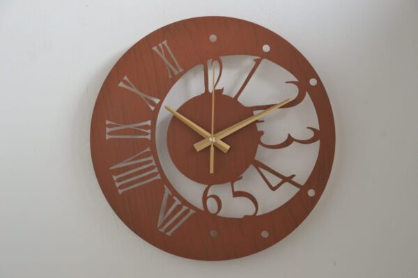 modern wooden wall clock